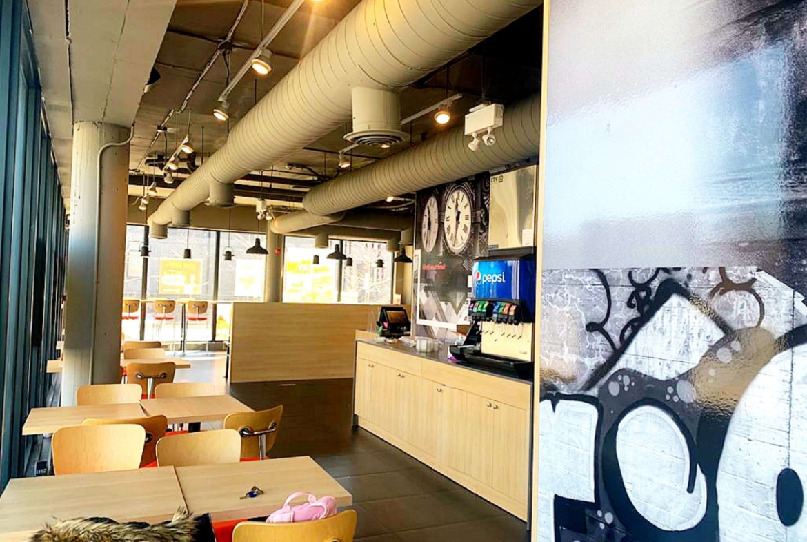 Side image of sitting area