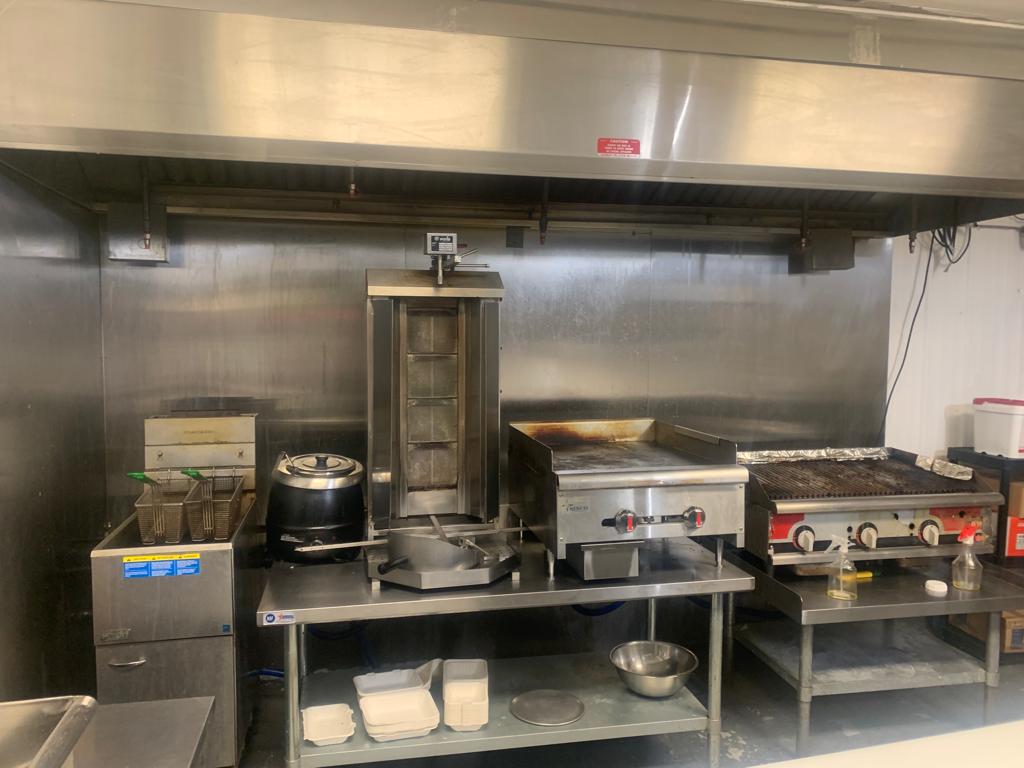 Flat Grill and stand Grill fryer machine