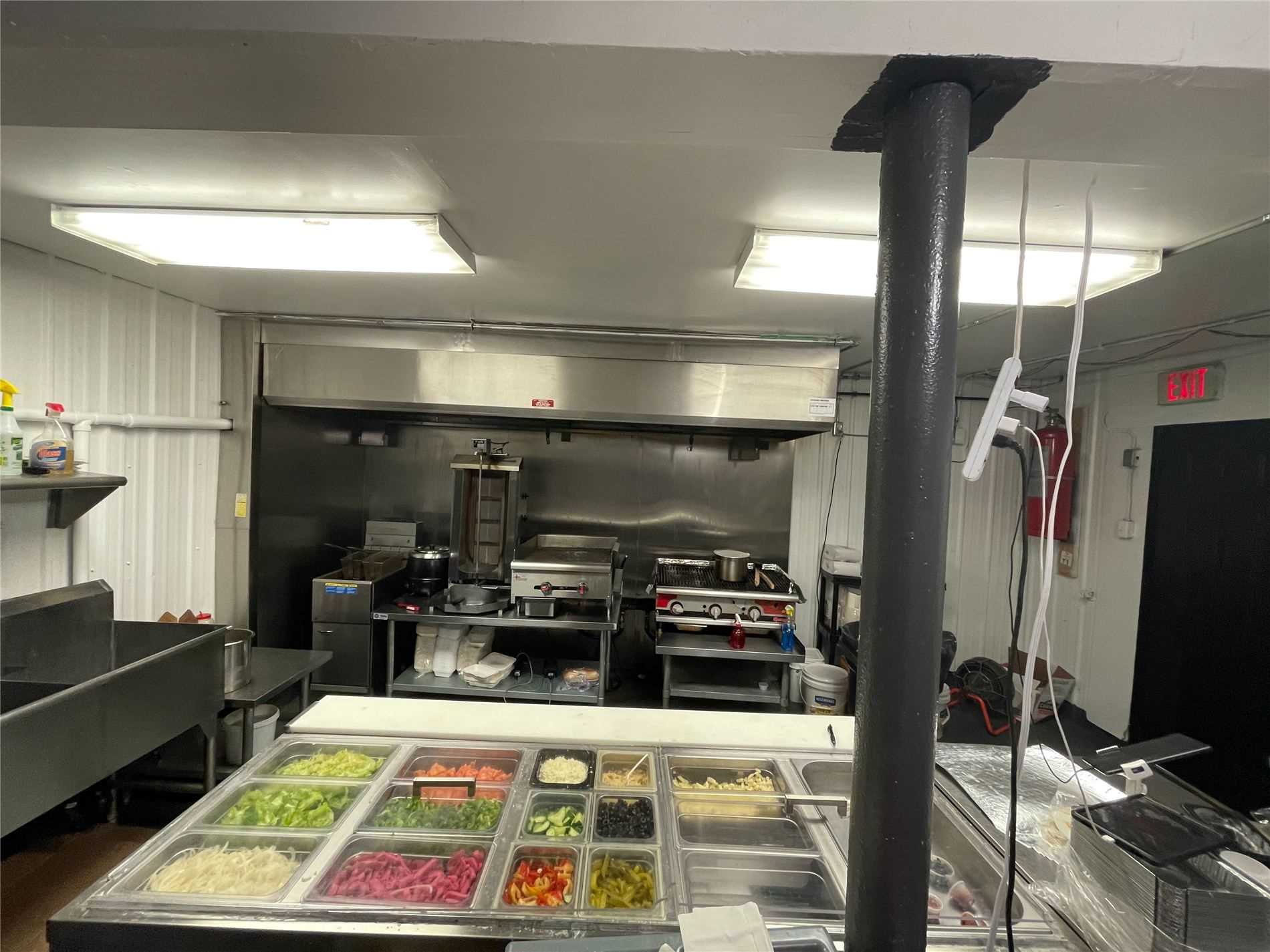 Food table in kitchen