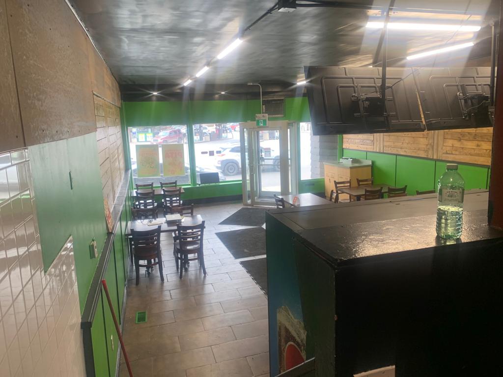 Back view of restaurant