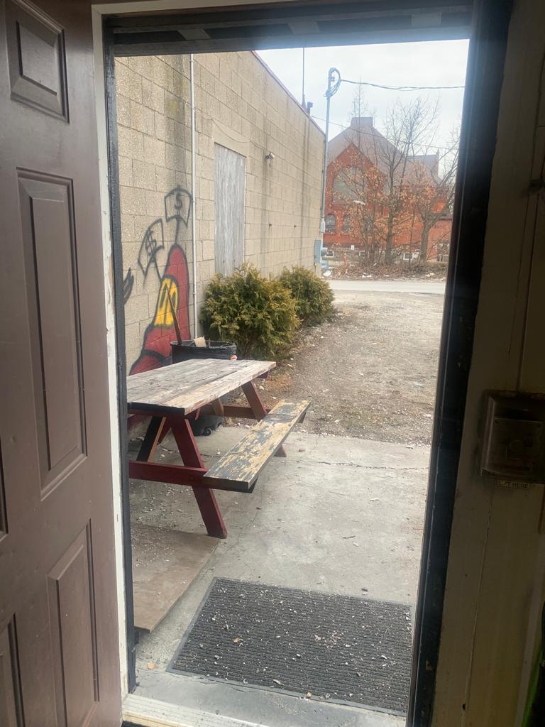 Door image with outside view